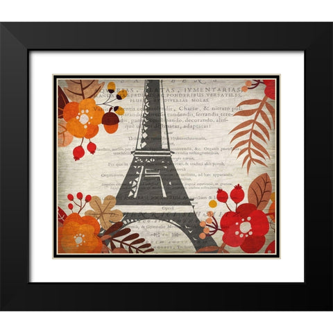 Paris in the Fall 3 Black Modern Wood Framed Art Print with Double Matting by Kimberly, Allen