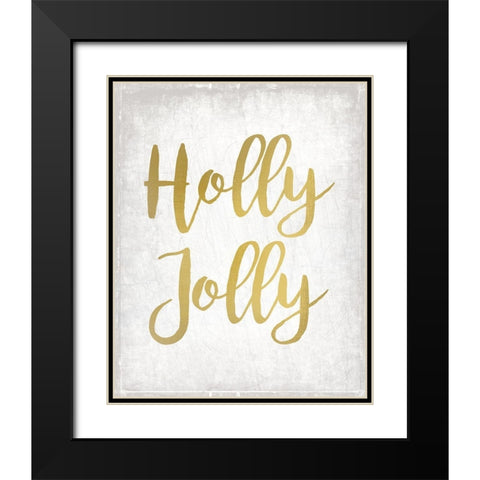 Christmas Jingle 2 Black Modern Wood Framed Art Print with Double Matting by Kimberly, Allen