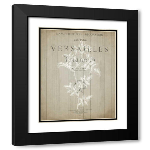 No 3 Floral Page Black Modern Wood Framed Art Print with Double Matting by Allen, Kimberly