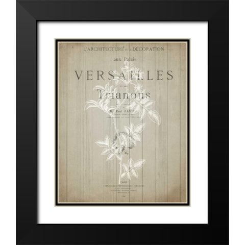 No 3 Floral Page Black Modern Wood Framed Art Print with Double Matting by Allen, Kimberly