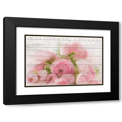Roses in Paris Black Modern Wood Framed Art Print with Double Matting by Allen, Kimberly