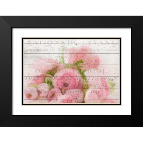 Roses in Paris Black Modern Wood Framed Art Print with Double Matting by Allen, Kimberly