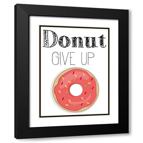 Donut 1 Black Modern Wood Framed Art Print with Double Matting by Kimberly, Allen