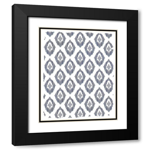 In Blue 1 Black Modern Wood Framed Art Print with Double Matting by Allen, Kimberly