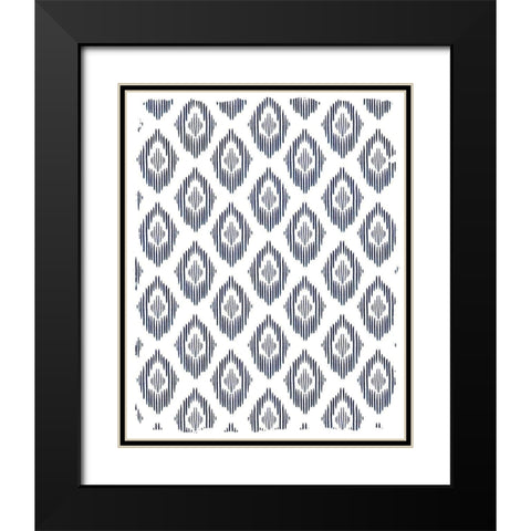 In Blue 1 Black Modern Wood Framed Art Print with Double Matting by Allen, Kimberly