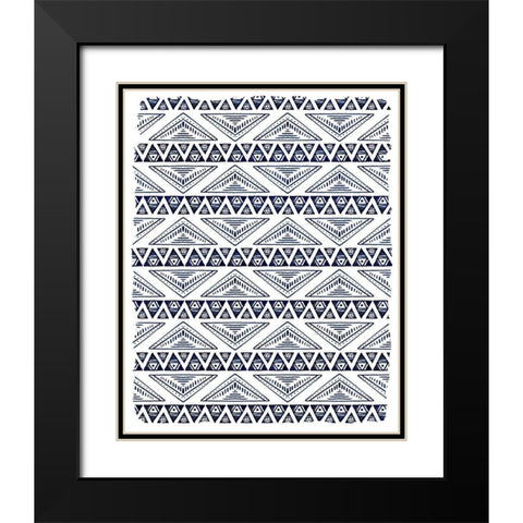 In Blue 2 Black Modern Wood Framed Art Print with Double Matting by Allen, Kimberly