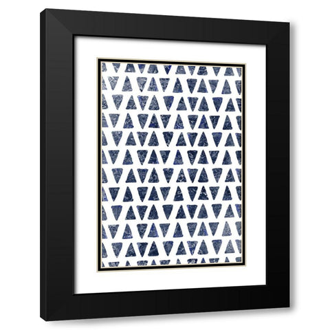 Navy 2 Black Modern Wood Framed Art Print with Double Matting by Allen, Kimberly