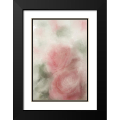 Roses in Bloom v2 Black Modern Wood Framed Art Print with Double Matting by Kimberly, Allen