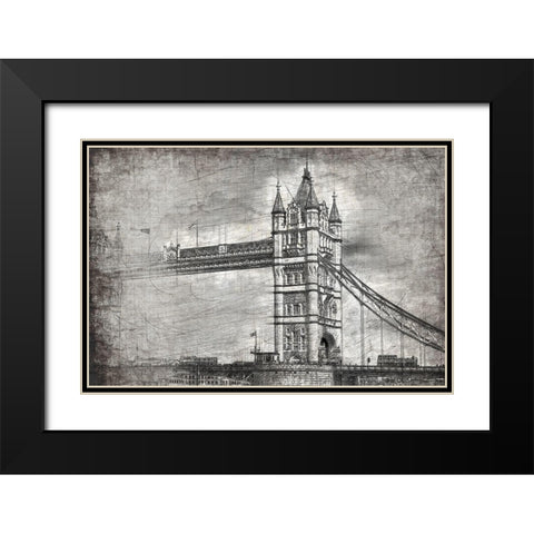 Tower Black Modern Wood Framed Art Print with Double Matting by Kimberly, Allen