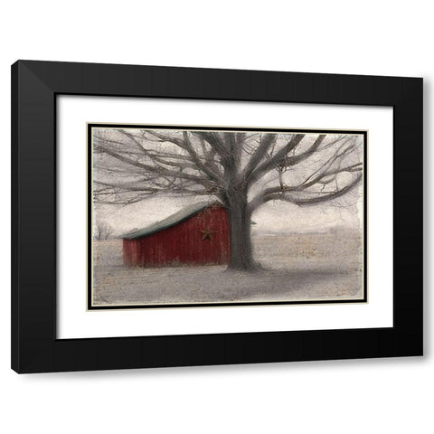 Barnyard Star Black Modern Wood Framed Art Print with Double Matting by Allen, Kimberly