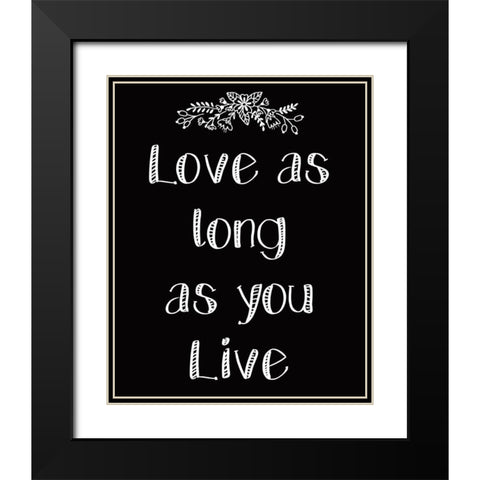 As Much 2 Black Modern Wood Framed Art Print with Double Matting by Kimberly, Allen