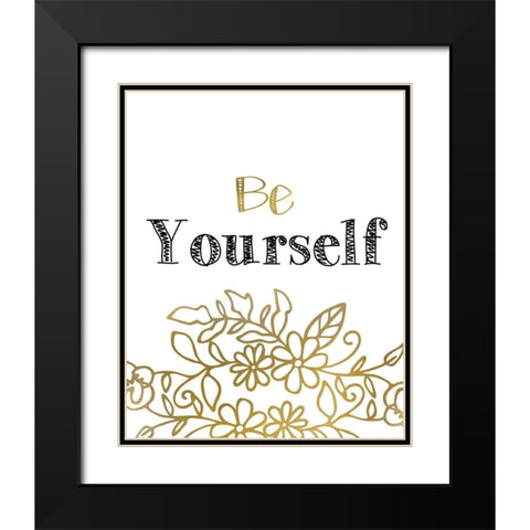 Know 2 Black Modern Wood Framed Art Print with Double Matting by Kimberly, Allen