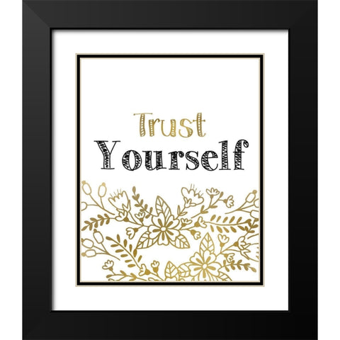 Know 3 Black Modern Wood Framed Art Print with Double Matting by Kimberly, Allen