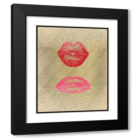 Shades 2  Black Modern Wood Framed Art Print with Double Matting by Kimberly, Allen