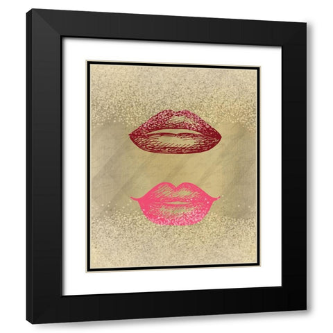 Shades 3 Black Modern Wood Framed Art Print with Double Matting by Kimberly, Allen