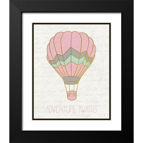 Balloon Ride 1 Black Modern Wood Framed Art Print with Double Matting by Kimberly, Allen