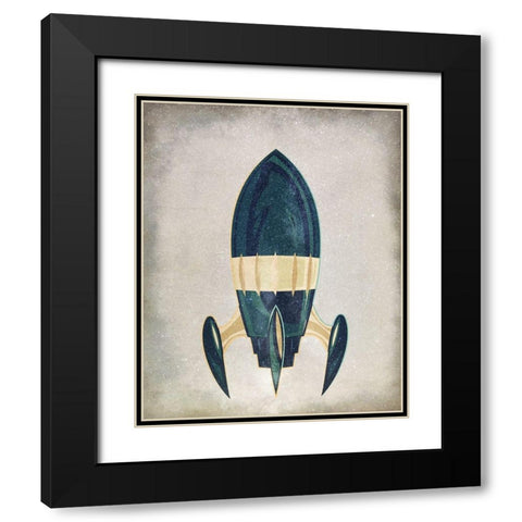To Space 1 Black Modern Wood Framed Art Print with Double Matting by Allen, Kimberly