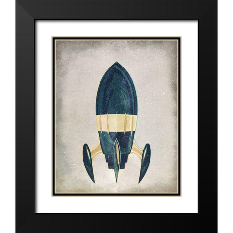 To Space 1 Black Modern Wood Framed Art Print with Double Matting by Allen, Kimberly
