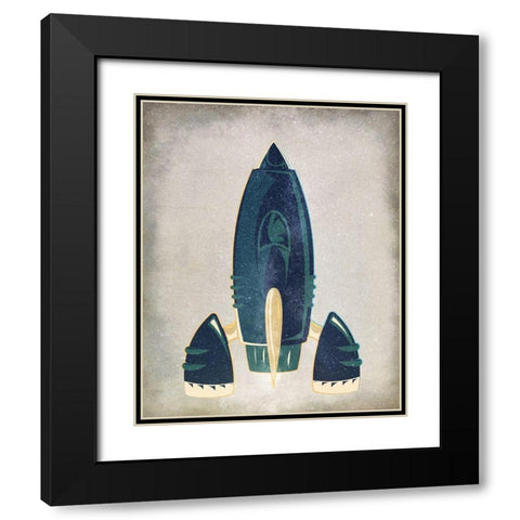 To Space 2 Black Modern Wood Framed Art Print with Double Matting by Allen, Kimberly