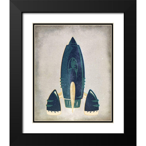 To Space 2 Black Modern Wood Framed Art Print with Double Matting by Allen, Kimberly