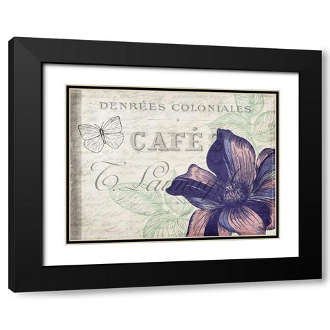 Lilac 1 Black Modern Wood Framed Art Print with Double Matting by Kimberly, Allen