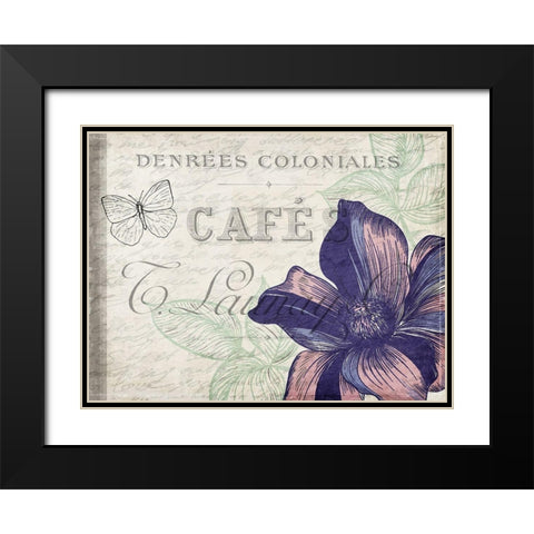 Lilac 1 Black Modern Wood Framed Art Print with Double Matting by Kimberly, Allen