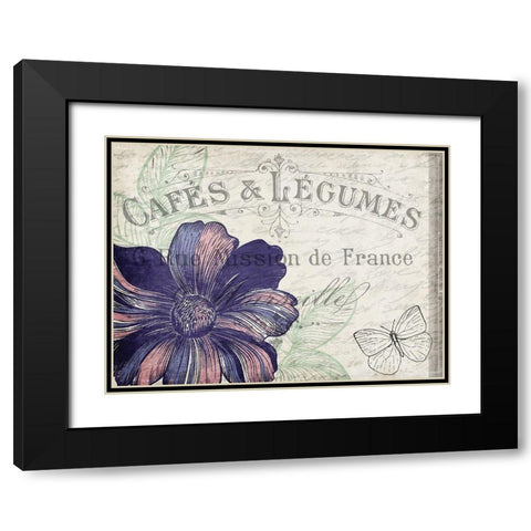 Lilac 2 Black Modern Wood Framed Art Print with Double Matting by Kimberly, Allen