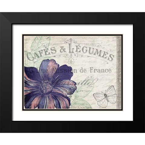 Lilac 2 Black Modern Wood Framed Art Print with Double Matting by Kimberly, Allen