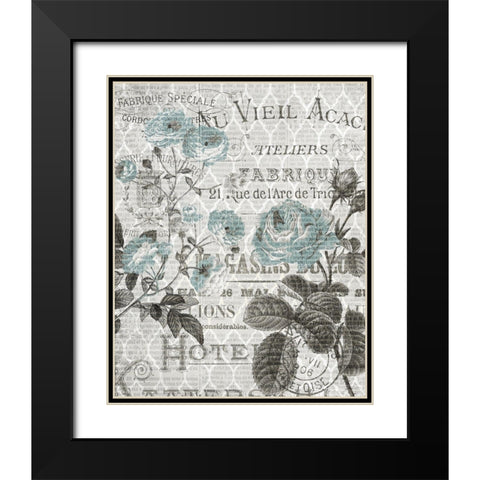 Paris Country 3 Black Modern Wood Framed Art Print with Double Matting by Kimberly, Allen