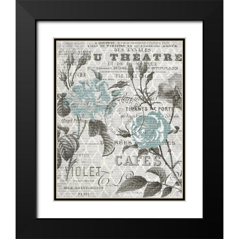Paris Country 4 Black Modern Wood Framed Art Print with Double Matting by Kimberly, Allen
