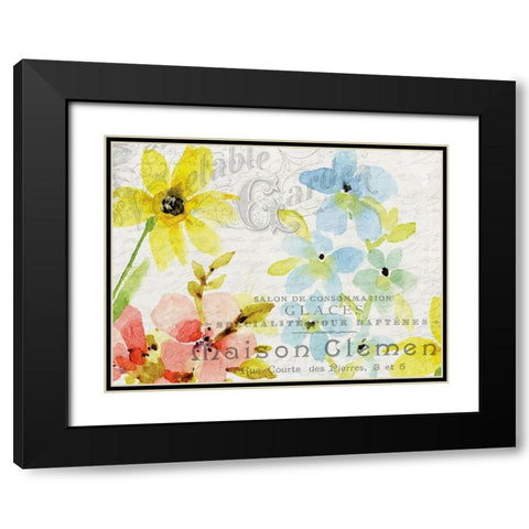 Spring Blooms 2 Black Modern Wood Framed Art Print with Double Matting by Kimberly, Allen