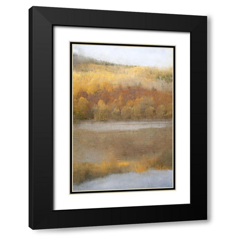 Quiet Pond Black Modern Wood Framed Art Print with Double Matting by Kimberly, Allen