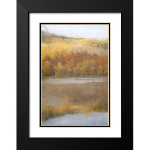 Quiet Pond Black Modern Wood Framed Art Print with Double Matting by Kimberly, Allen
