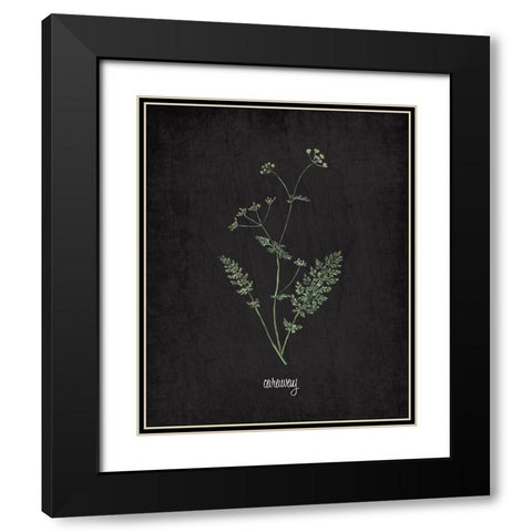 Caraway Black Modern Wood Framed Art Print with Double Matting by Kimberly, Allen