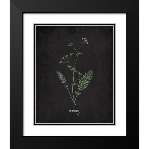 Caraway Black Modern Wood Framed Art Print with Double Matting by Kimberly, Allen