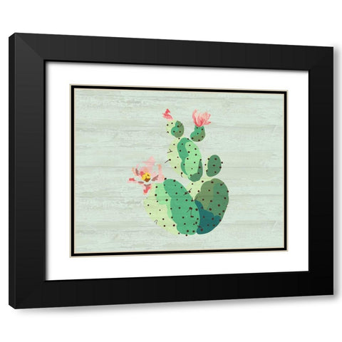 Cacti 1 Black Modern Wood Framed Art Print with Double Matting by Kimberly, Allen