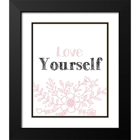 Yourself 3 Black Modern Wood Framed Art Print with Double Matting by Kimberly, Allen