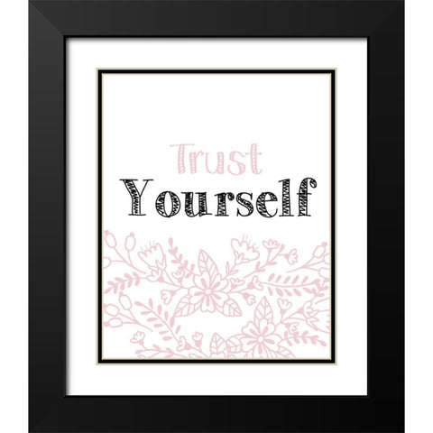 Yourself 3 Black Modern Wood Framed Art Print with Double Matting by Kimberly, Allen