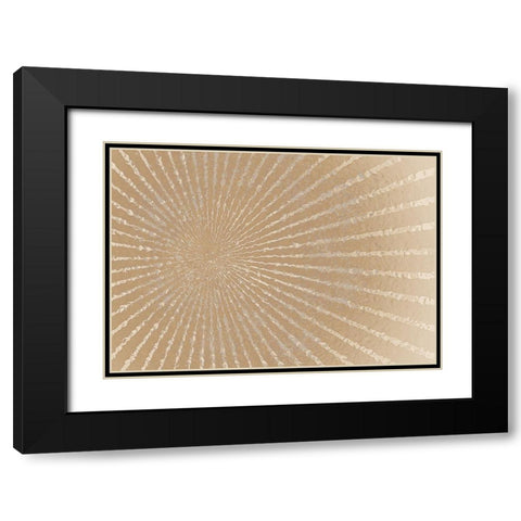 Burst Black Modern Wood Framed Art Print with Double Matting by Kimberly, Allen