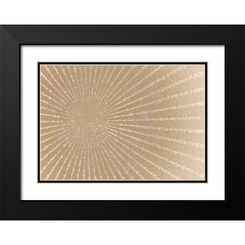 Burst Black Modern Wood Framed Art Print with Double Matting by Kimberly, Allen