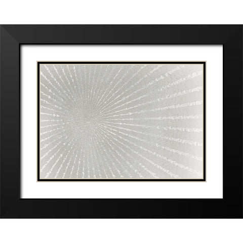 Silver Burst Black Modern Wood Framed Art Print with Double Matting by Kimberly, Allen