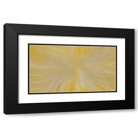 Yellow Dreams Black Modern Wood Framed Art Print with Double Matting by Kimberly, Allen