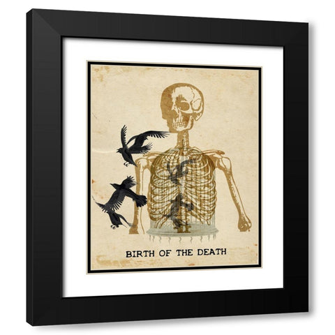 Birth of the Death Black Modern Wood Framed Art Print with Double Matting by Kimberly, Allen