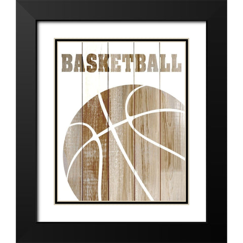 Lets Play 2 Black Modern Wood Framed Art Print with Double Matting by Kimberly, Allen