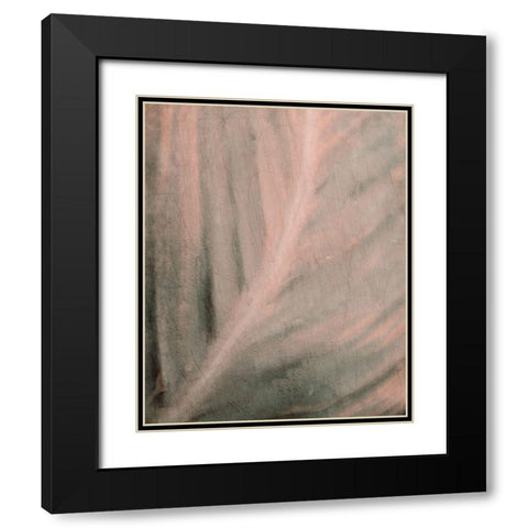 Shaded Leaf 1 Black Modern Wood Framed Art Print with Double Matting by Kimberly, Allen