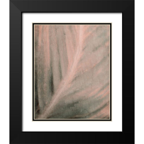 Shaded Leaf 1 Black Modern Wood Framed Art Print with Double Matting by Kimberly, Allen