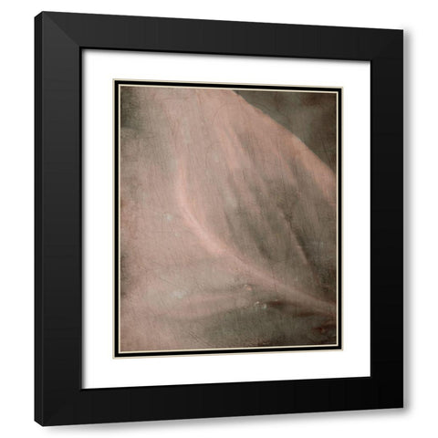 Shaded Leaf 2 Black Modern Wood Framed Art Print with Double Matting by Kimberly, Allen