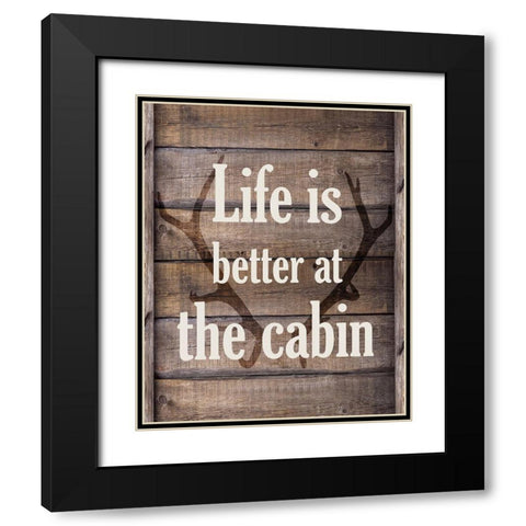 Life is Better Black Modern Wood Framed Art Print with Double Matting by Kimberly, Allen