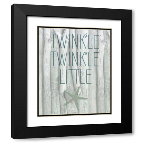 Driftwood Christmas 3 Black Modern Wood Framed Art Print with Double Matting by Kimberly, Allen