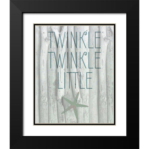 Driftwood Christmas 3 Black Modern Wood Framed Art Print with Double Matting by Kimberly, Allen